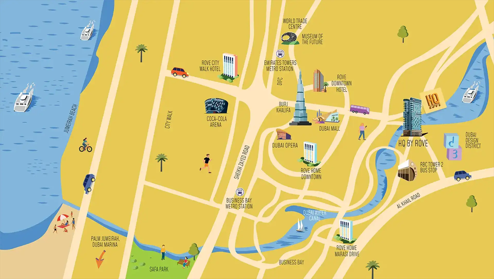 Damac Islands Dubai Location Map