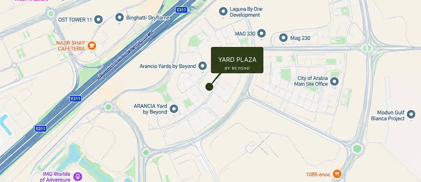Damac Islands Dubai Location Map