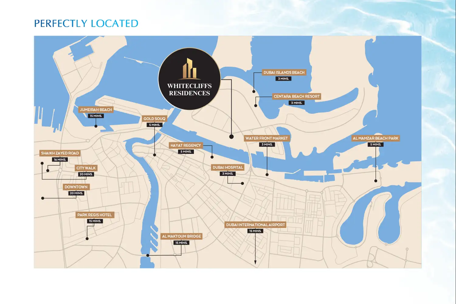 Damac Islands Dubai Location Map