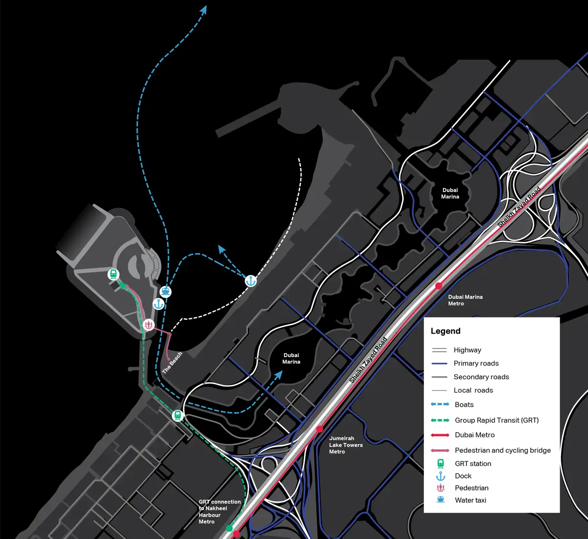 Damac Islands Dubai Location Map