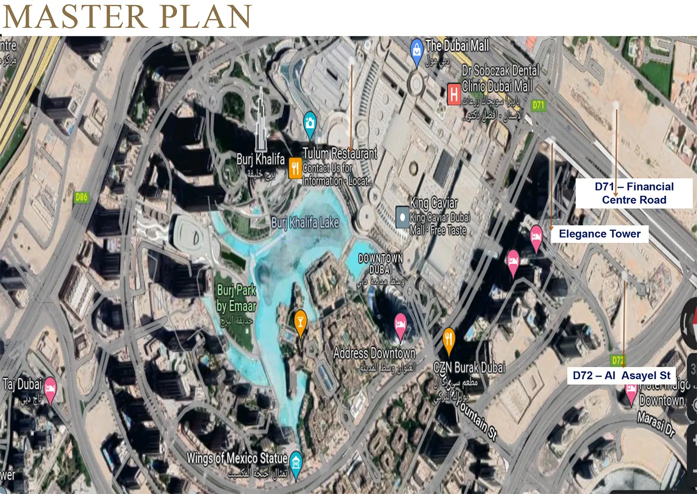 Damac Elegance Tower Master Plan