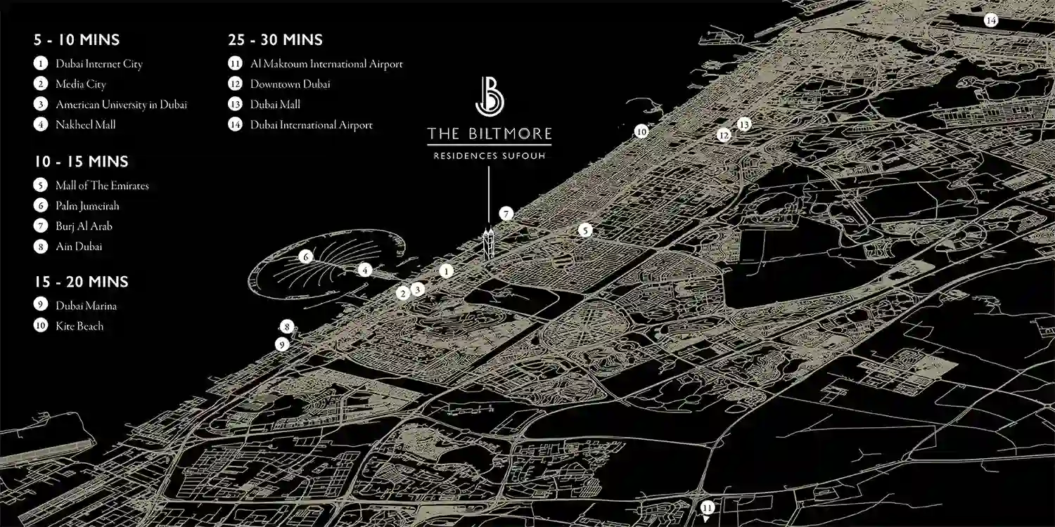 Damac Islands Dubai Location Map