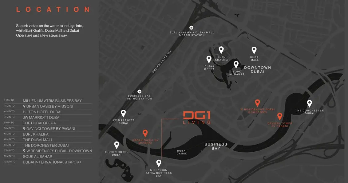 Damac Islands Dubai Location Map