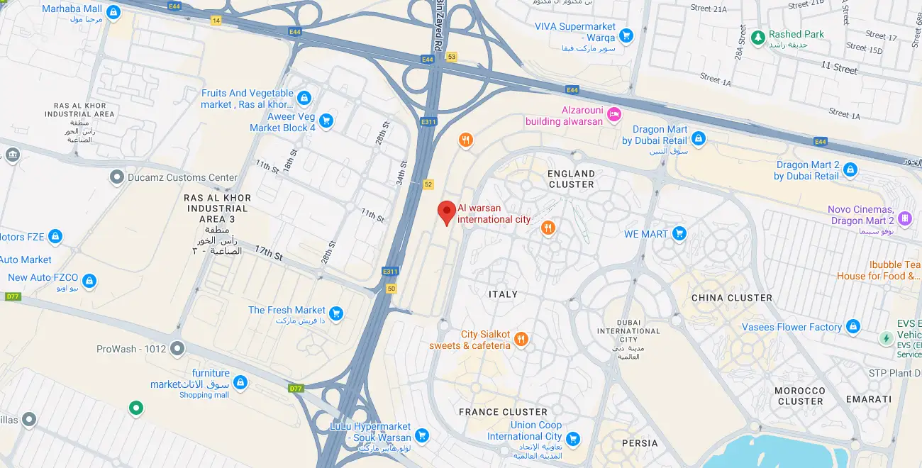 Damac Islands Dubai Location Map