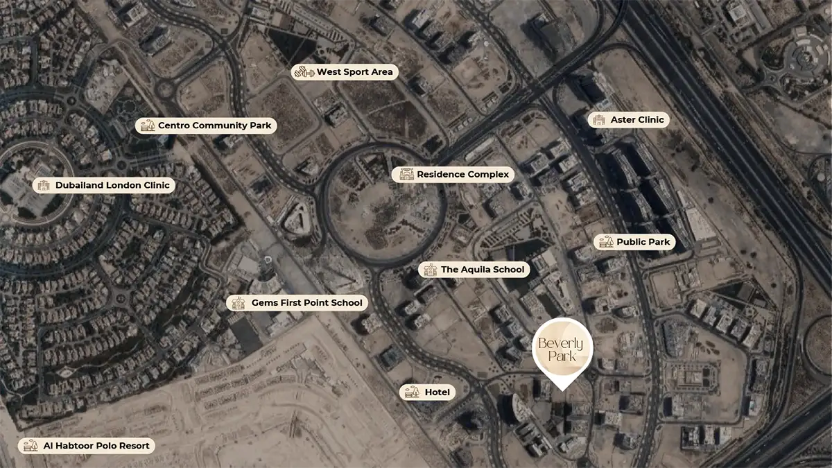 Damac Islands Dubai Location Map
