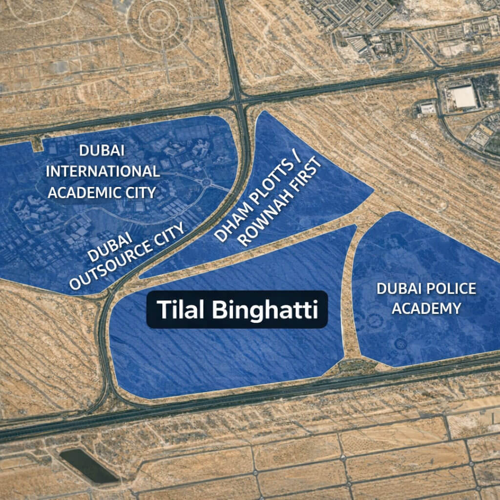 Tilal by Binghatti Master Plan