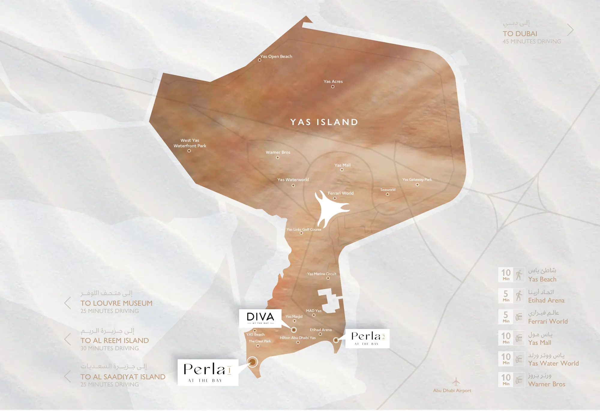 Damac Islands Dubai Location Map