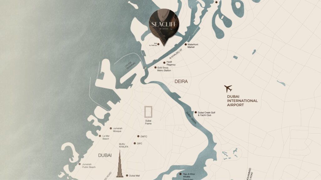 Damac Islands Dubai Location Map