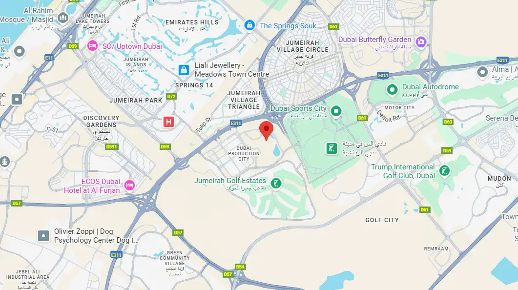 Damac Islands Dubai Location Map