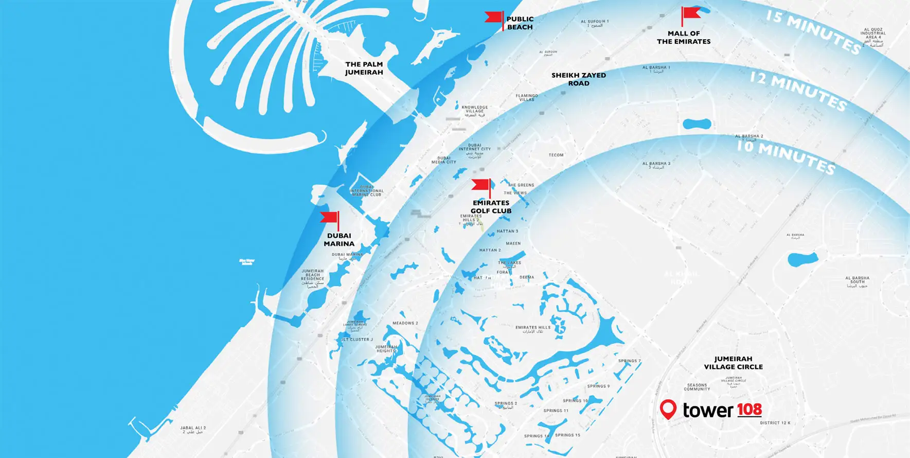Damac Islands Dubai Location Map