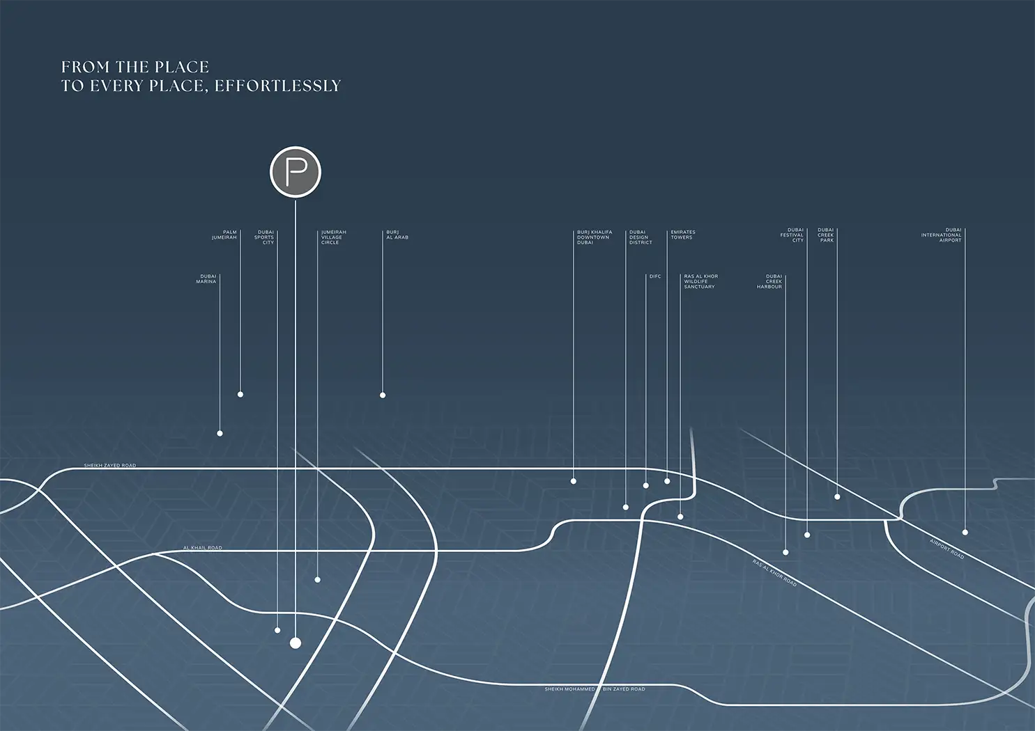 Damac Islands Dubai Location Map