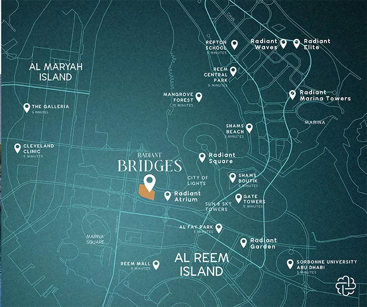 Damac Islands Dubai Location Map