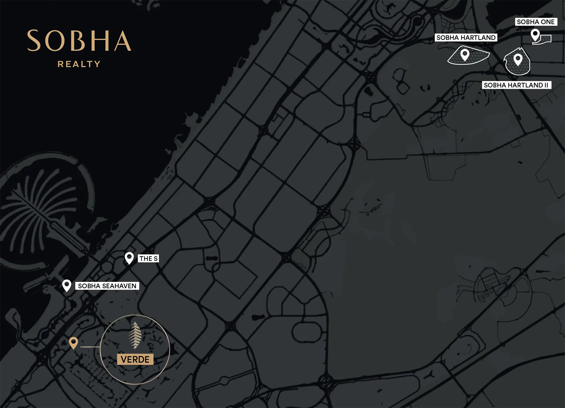 Damac Islands Dubai Location Map