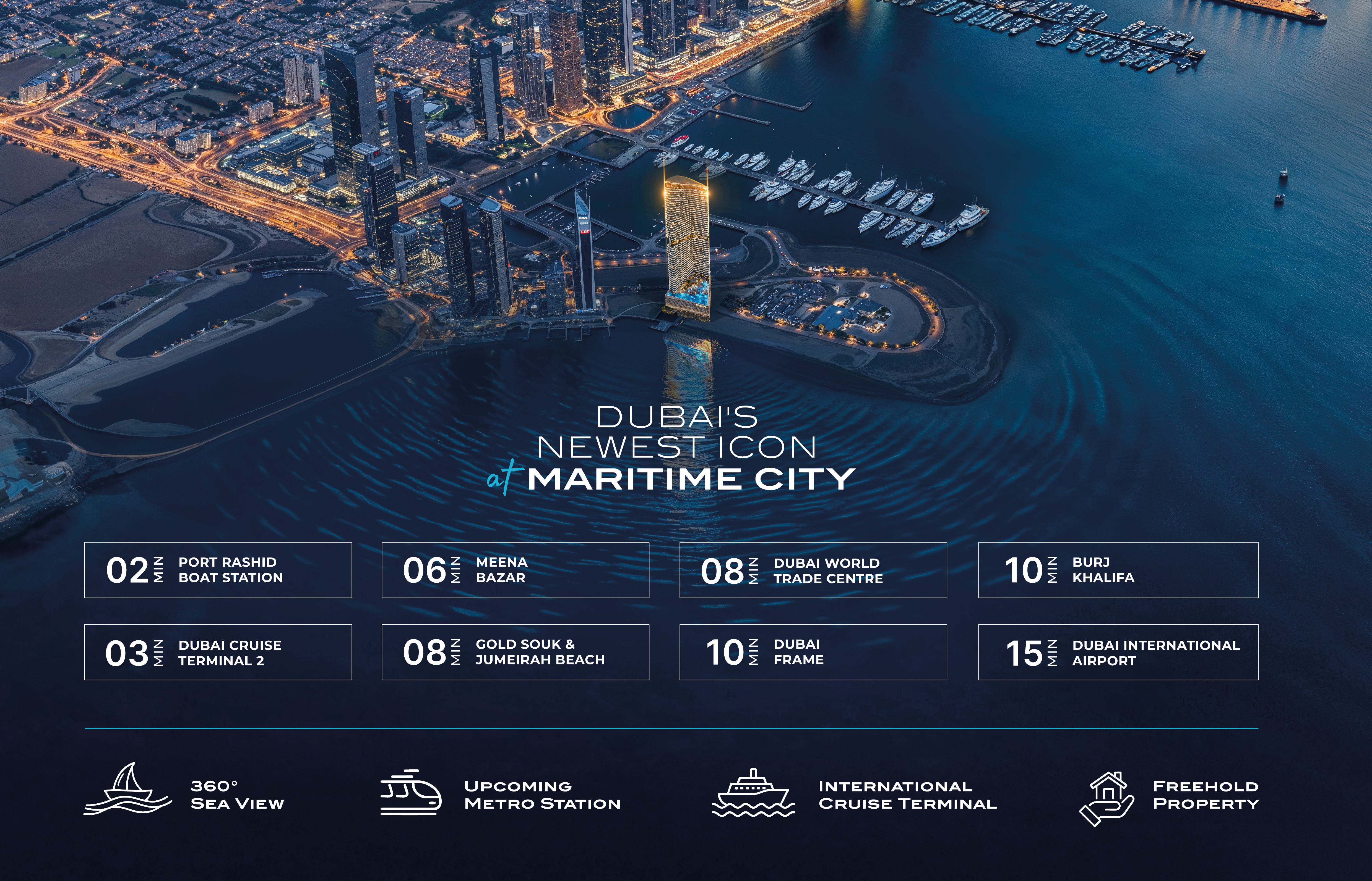 Damac Islands Dubai Location Map