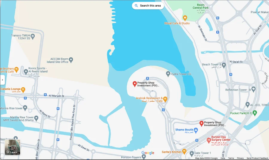Damac Islands Dubai Location Map