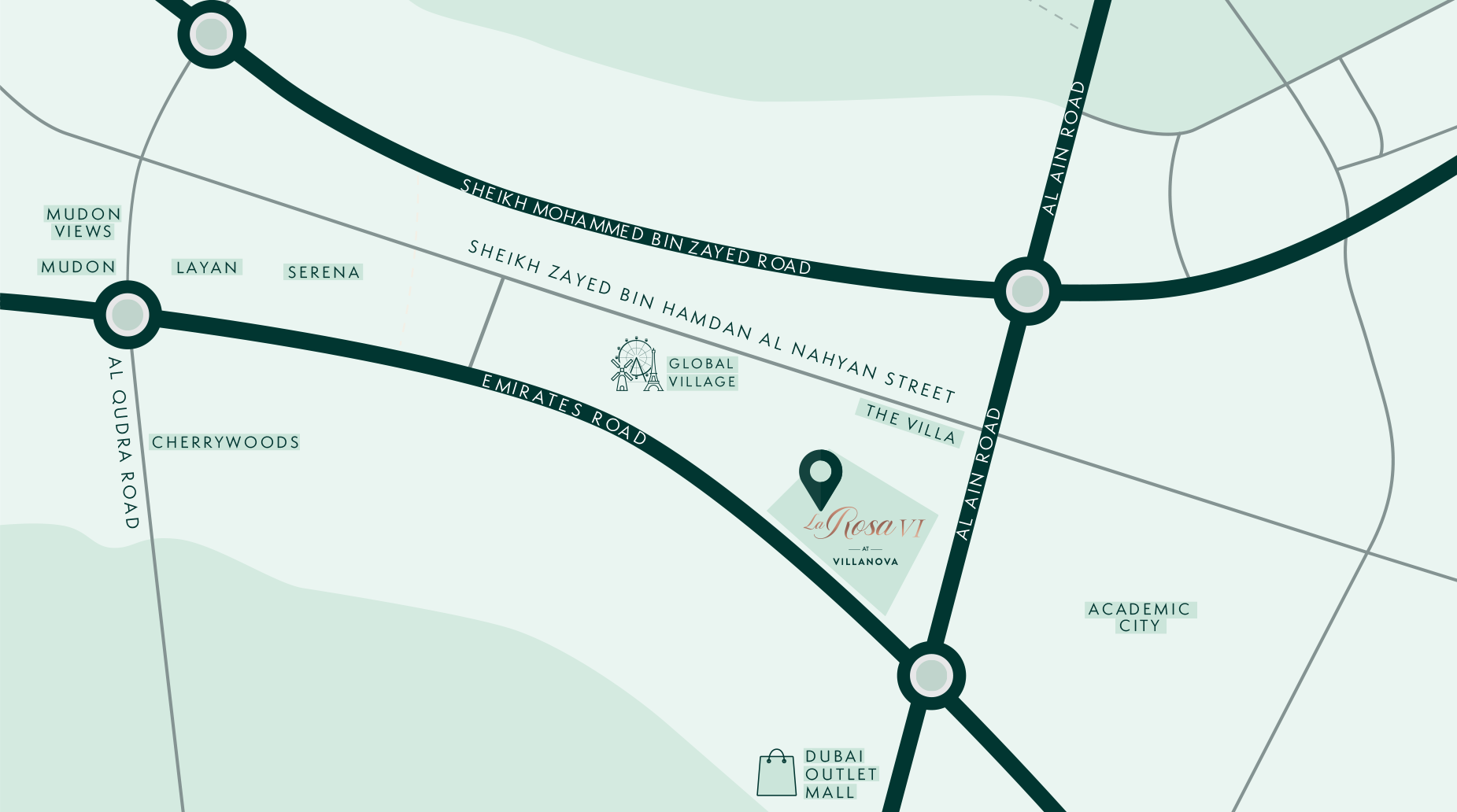 Damac Islands Dubai Location Map