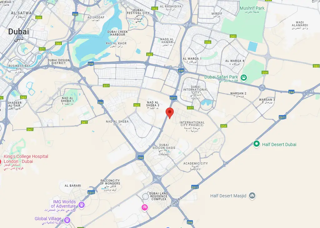 Damac Islands Dubai Location Map