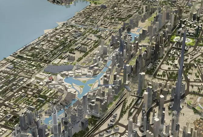 Damac Islands Dubai Location Map