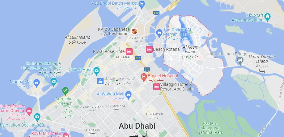 Damac Islands Dubai Location Map