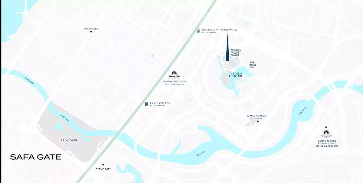 Damac Islands Dubai Location Map
