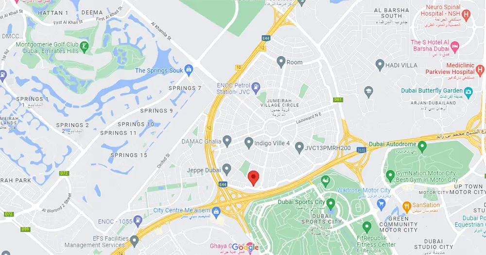 Damac Islands Dubai Location Map
