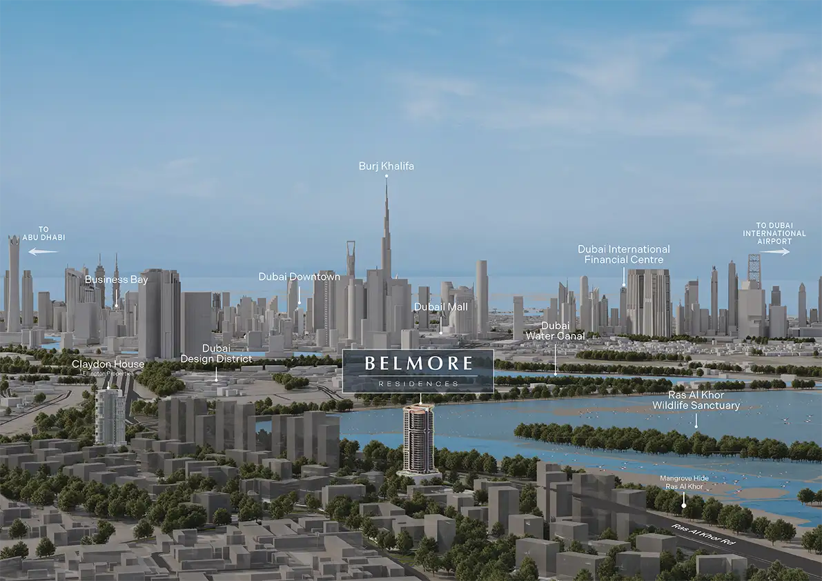 Damac Islands Dubai Location Map