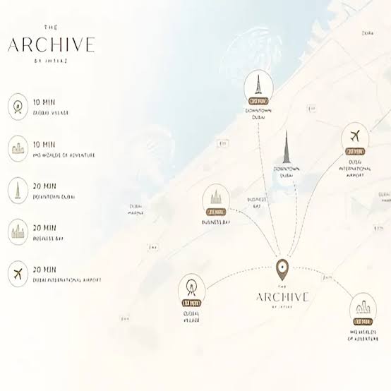 Damac Islands Dubai Location Map