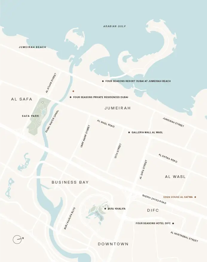 Damac Islands Dubai Location Map