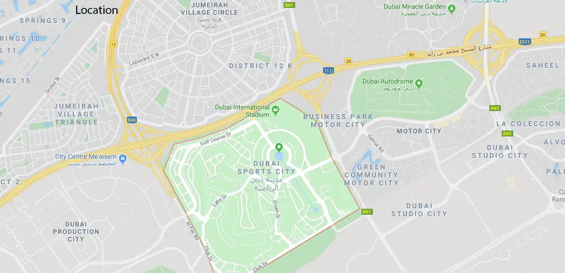 Damac Islands Dubai Location Map