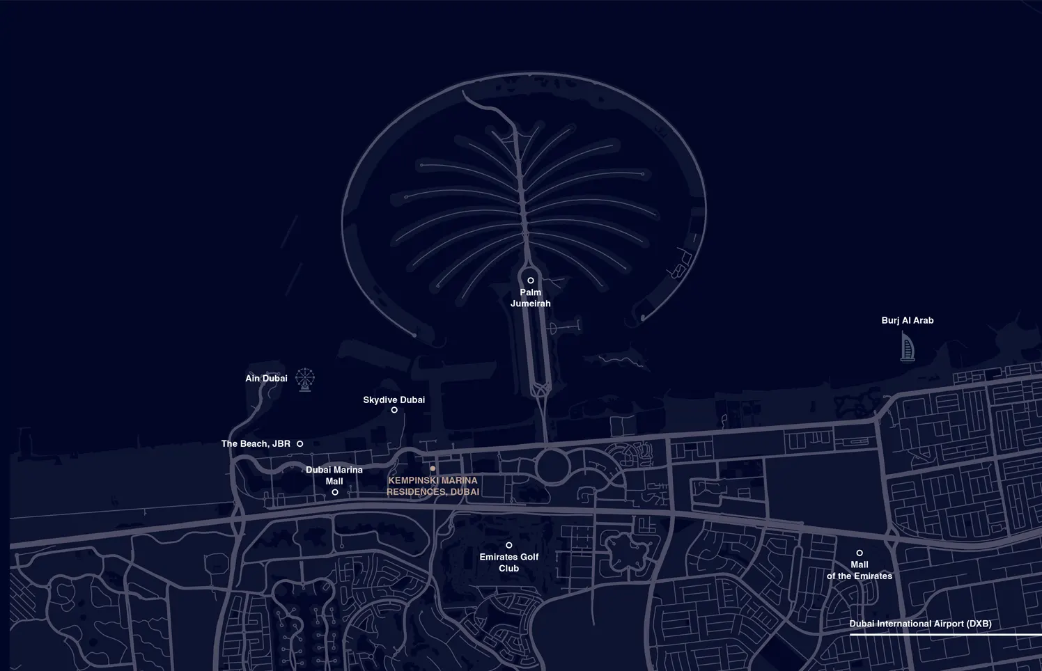 Damac Islands Dubai Location Map