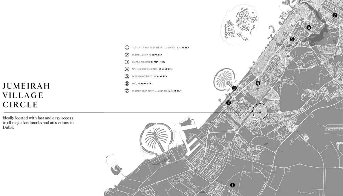 Damac Islands Dubai Location Map