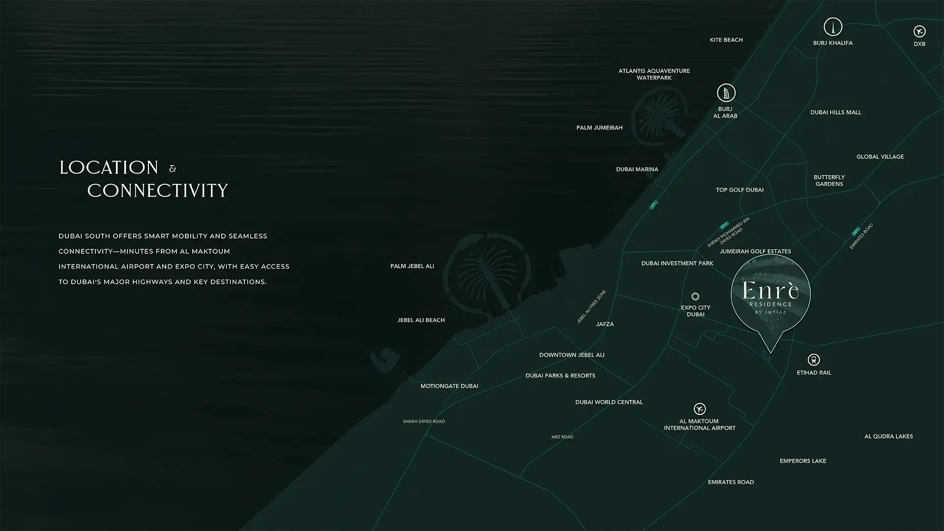 Damac Islands Dubai Location Map
