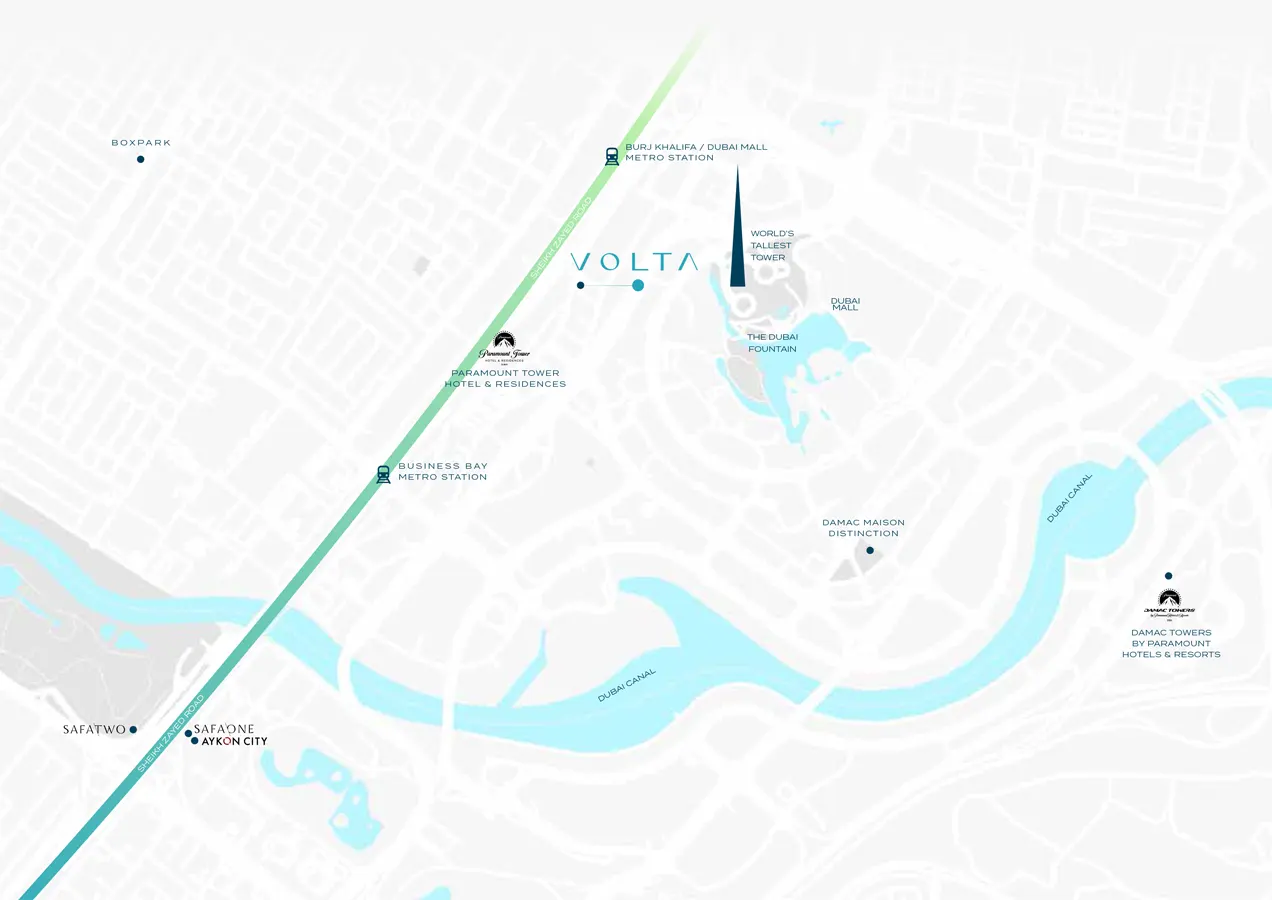 Damac Islands Dubai Location Map