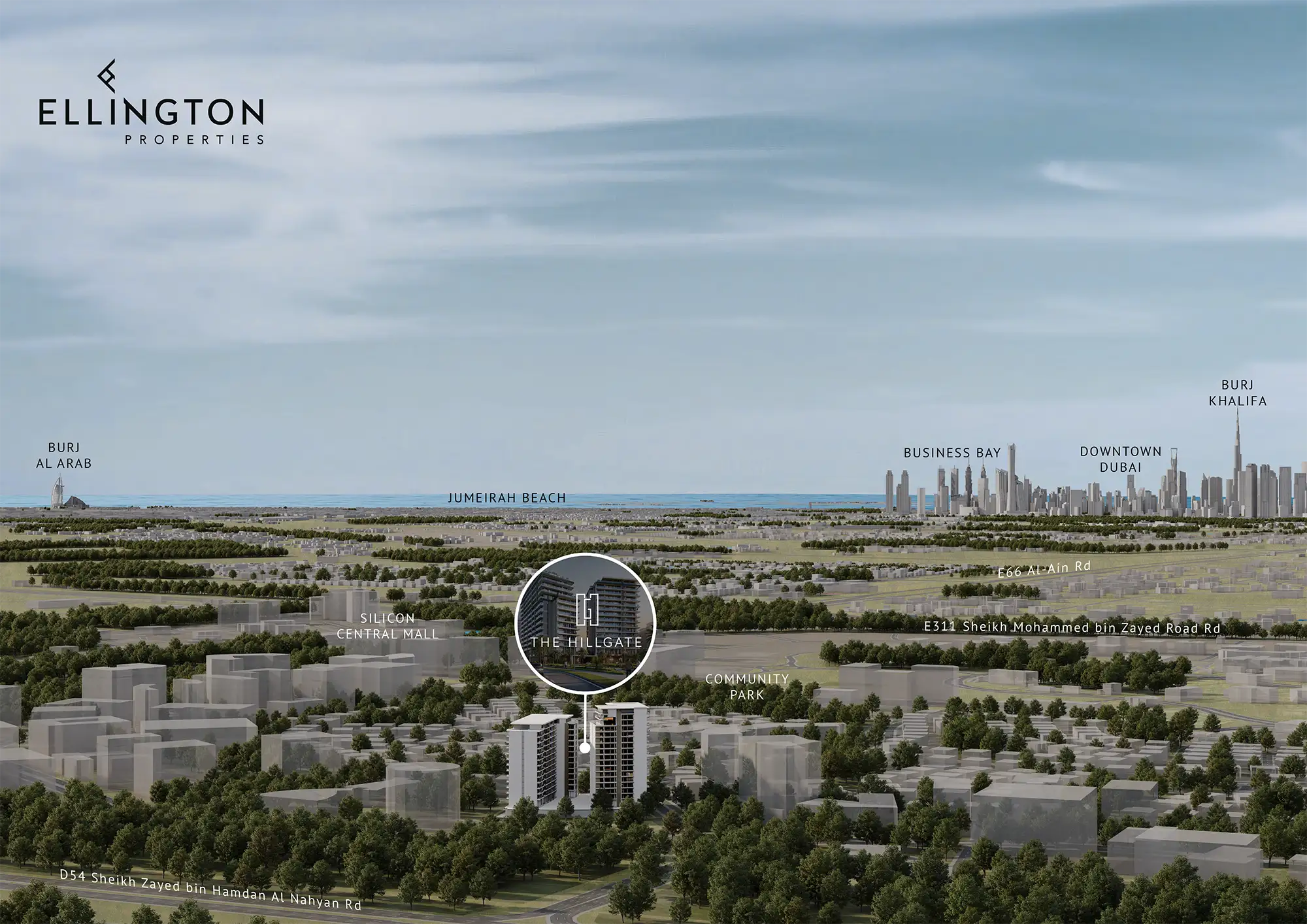 Damac Islands Dubai Location Map