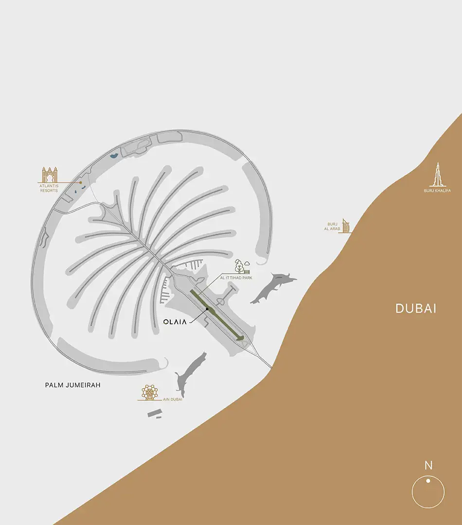 Damac Islands Dubai Location Map