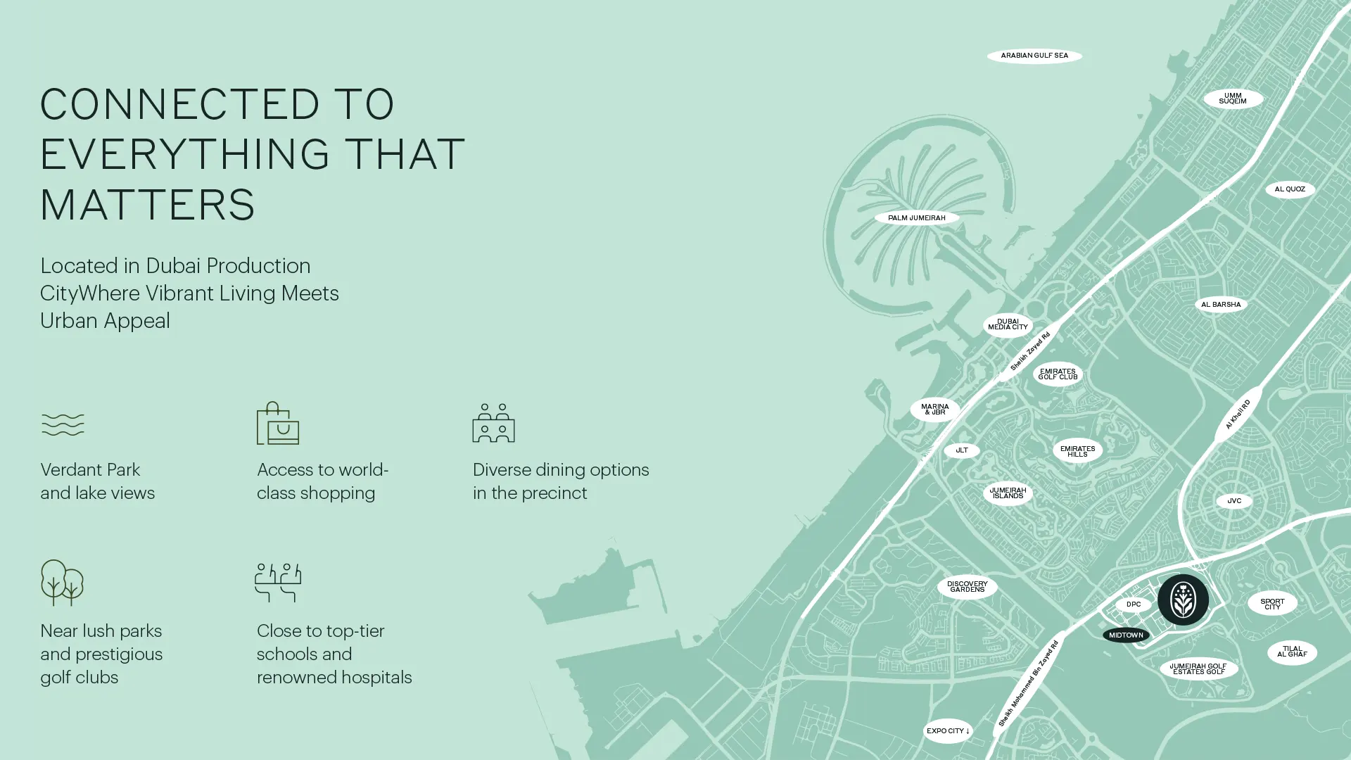 Damac Islands Dubai Location Map