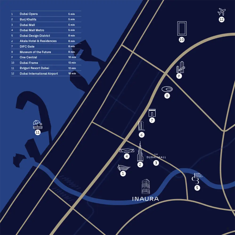 Damac Islands Dubai Location Map