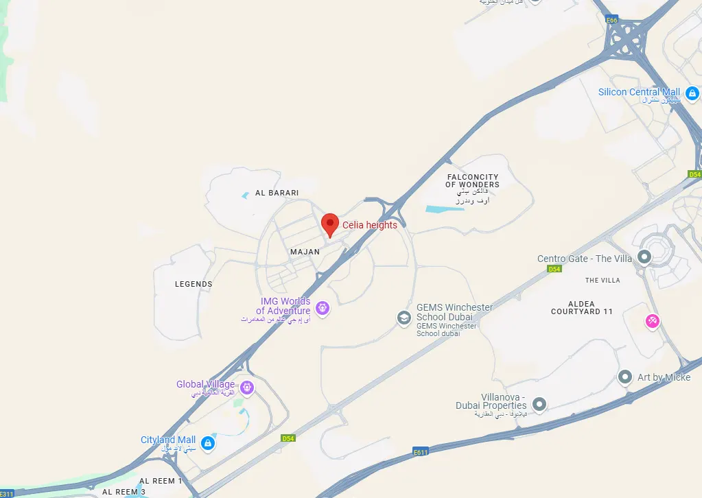 Celia Heights at Dubailand Master Plan
