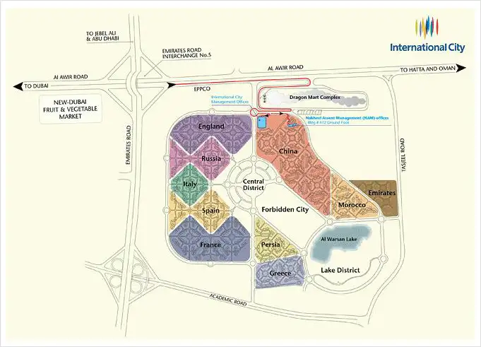 Damac Islands Dubai Location Map