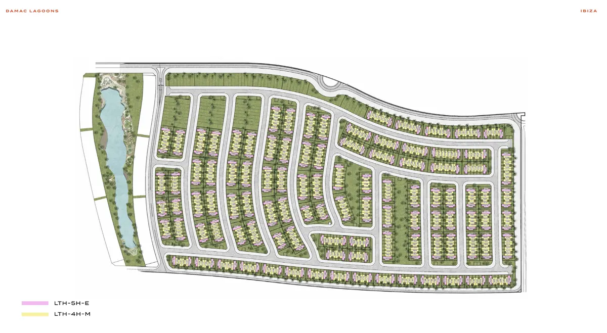 Ibiza Townhouses at Damac Lagoons Master Plan