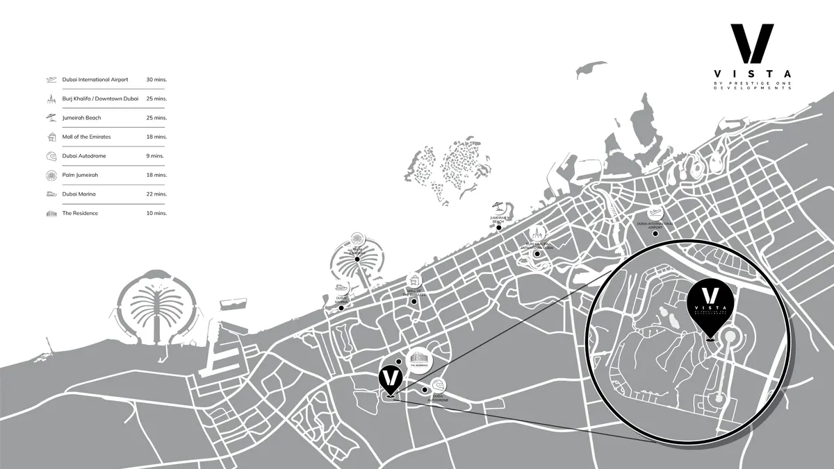 Damac Islands Dubai Location Map