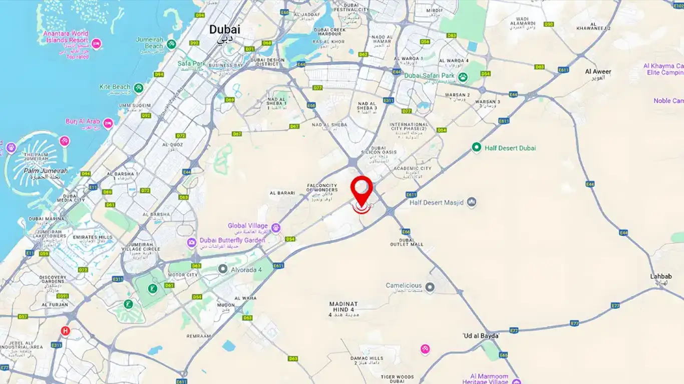 Celesto Tower at Dubai Land Master Plan