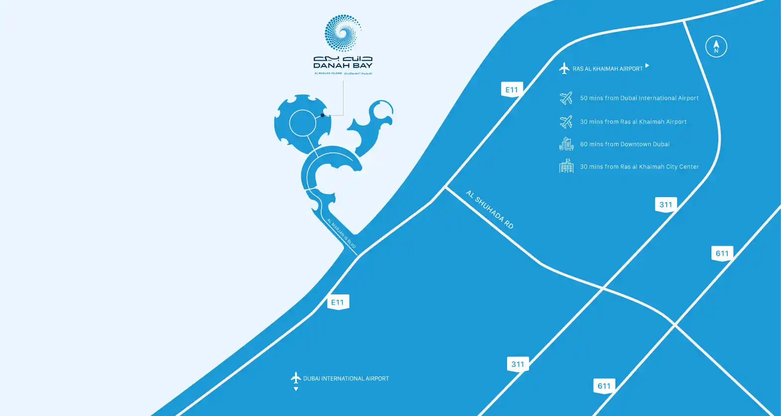 Damac Islands Dubai Location Map
