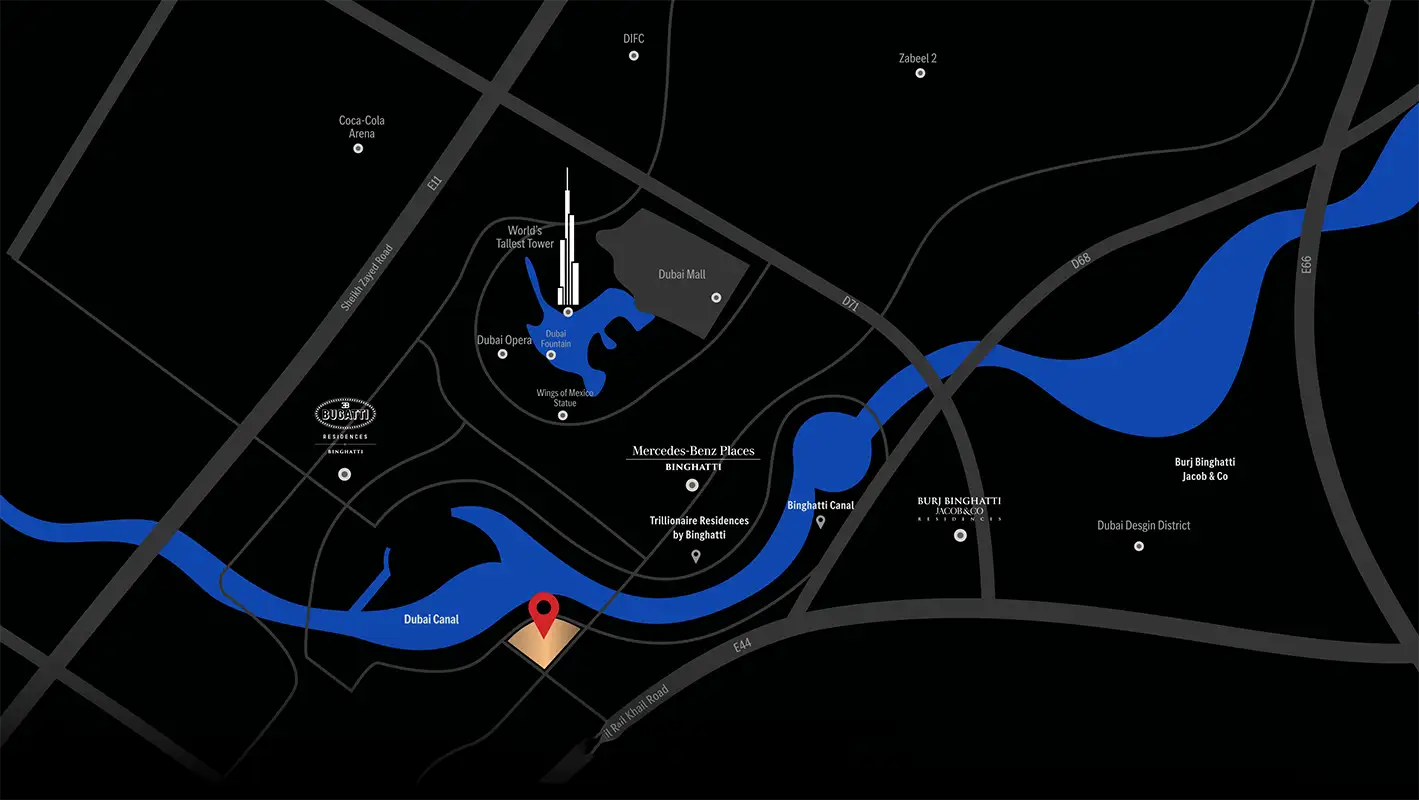 Damac Islands Dubai Location Map