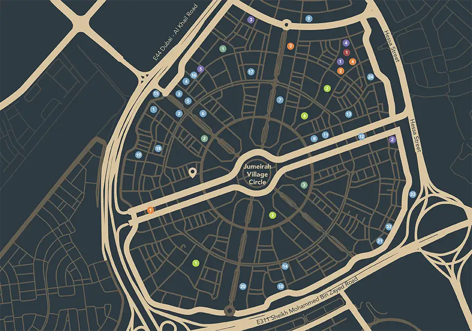 Damac Islands Dubai Location Map