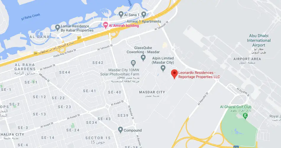 Damac Islands Dubai Location Map