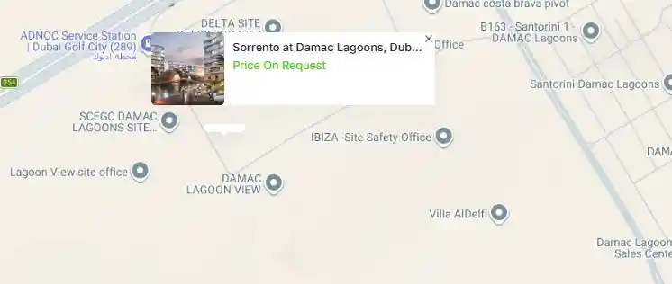 Damac Islands Dubai Location Map