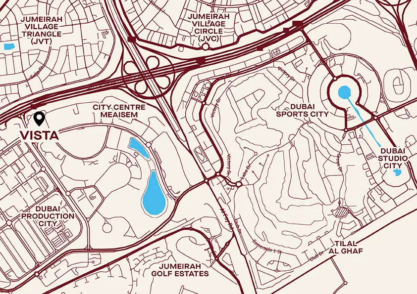 Vista at Dubai Production City Master Plan