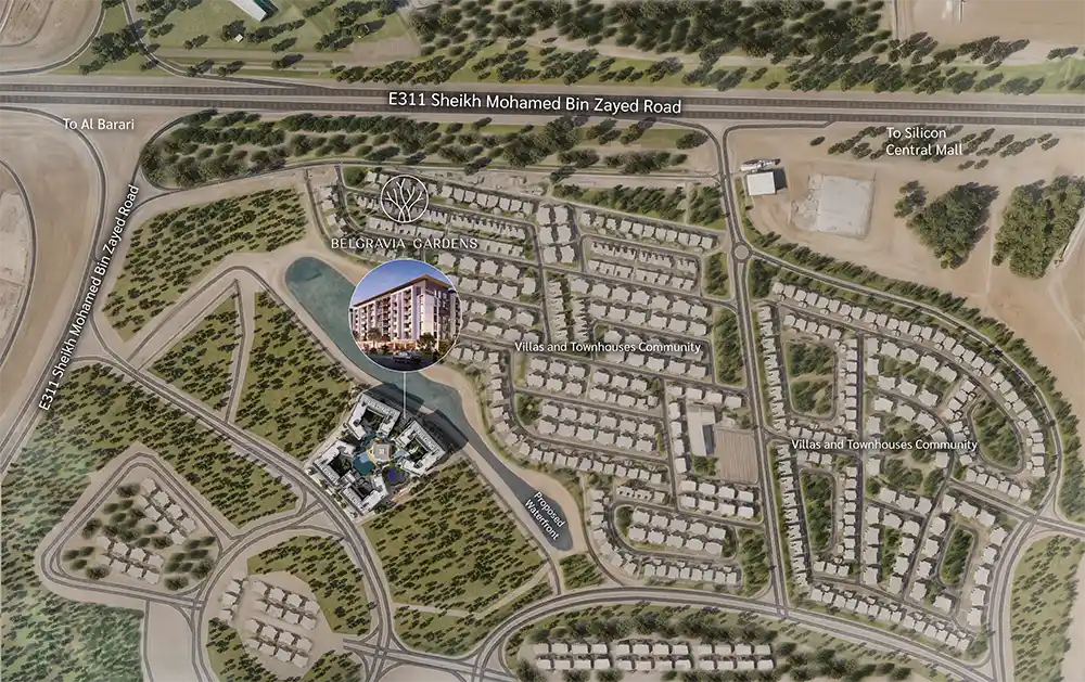 Damac Islands Dubai Location Map