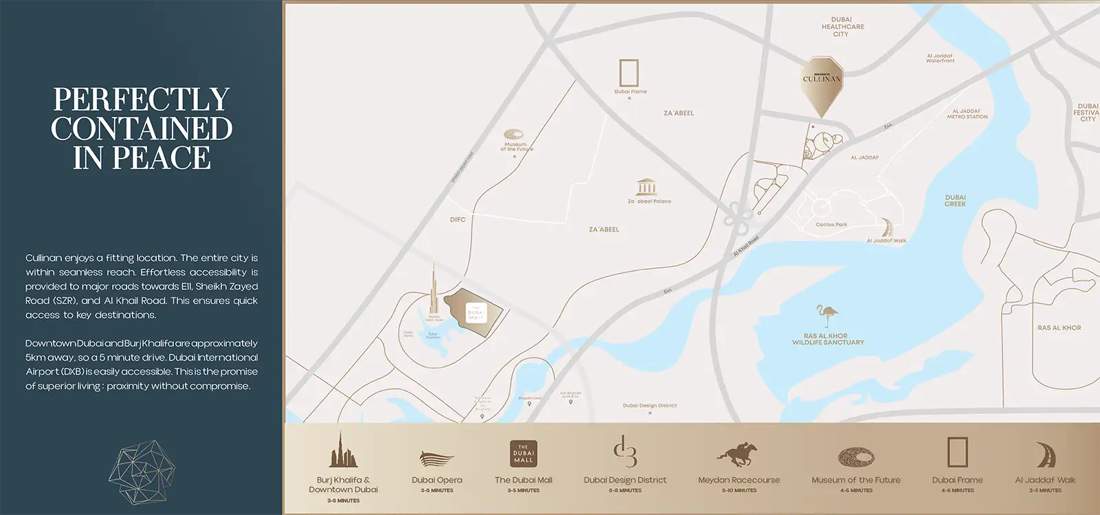 Damac Islands Dubai Location Map